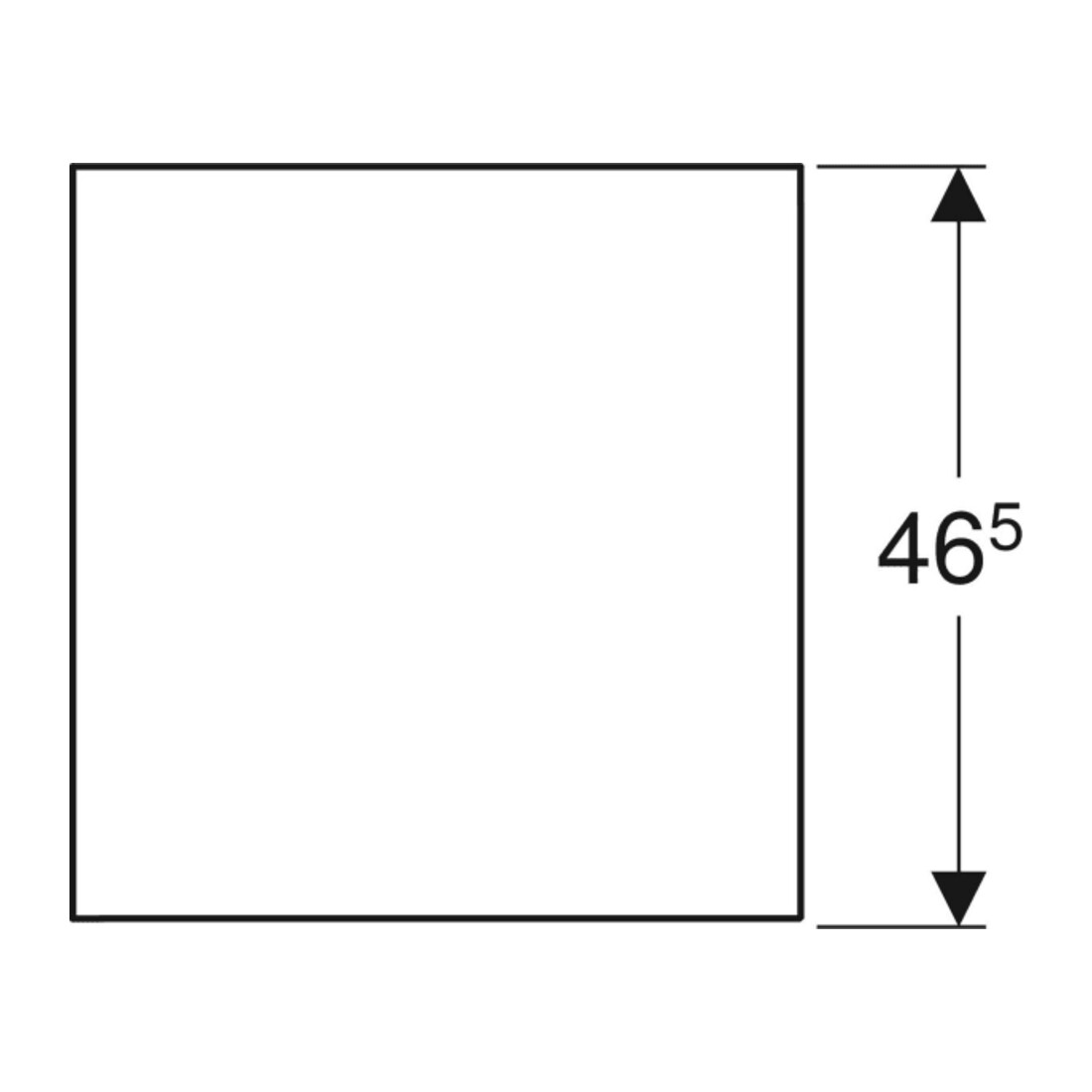 Geberit Élément latéral One 45x49,2x47 cm, chêne/structure bois mélaminée