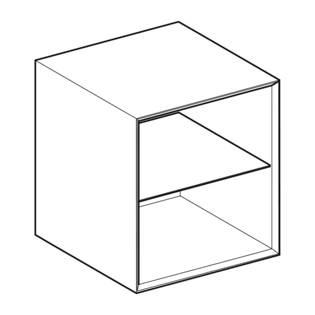 Geberit Élément latéral One 45x49,2x47cm, sable-gris/laqué brillant