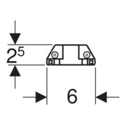 Geberit Élément prise 60 cm avec module ComfortLight-4