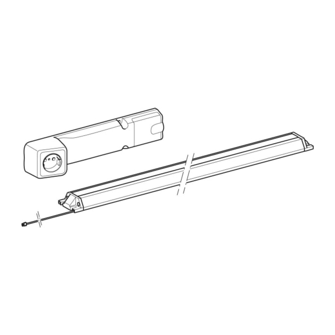Geberit Élément prise 60 cm avec module ComfortLight