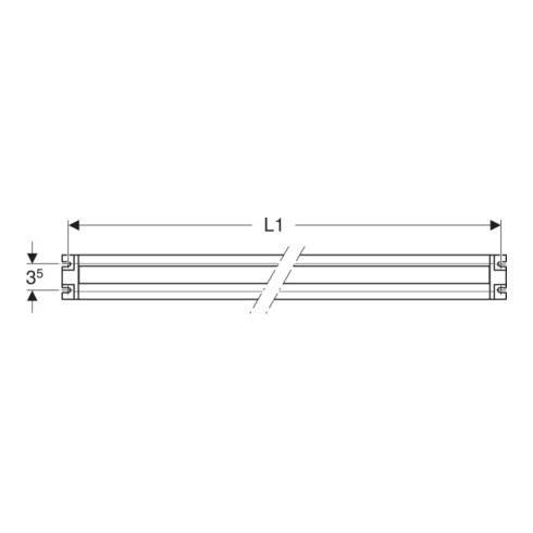 Geberit Élément prise 75-90 cm, avec module ComfortLight