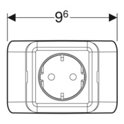 Geberit Élément prise One blanc, pour armoire miroir, CEE 7/3-2