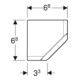 Geberit Élément prise One blanc, pour armoire miroir, CEE 7/3-4