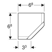 Geberit Élément prise One blanc, pour armoire miroir, CEE 7/3-4
