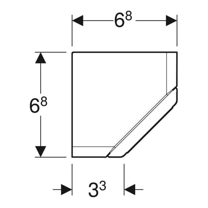 Geberit Élément prise One blanc, pour armoire miroir, CEE 7/3