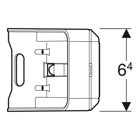 Geberit Élément prise One blanc, pour armoire miroir, CEE 7/3