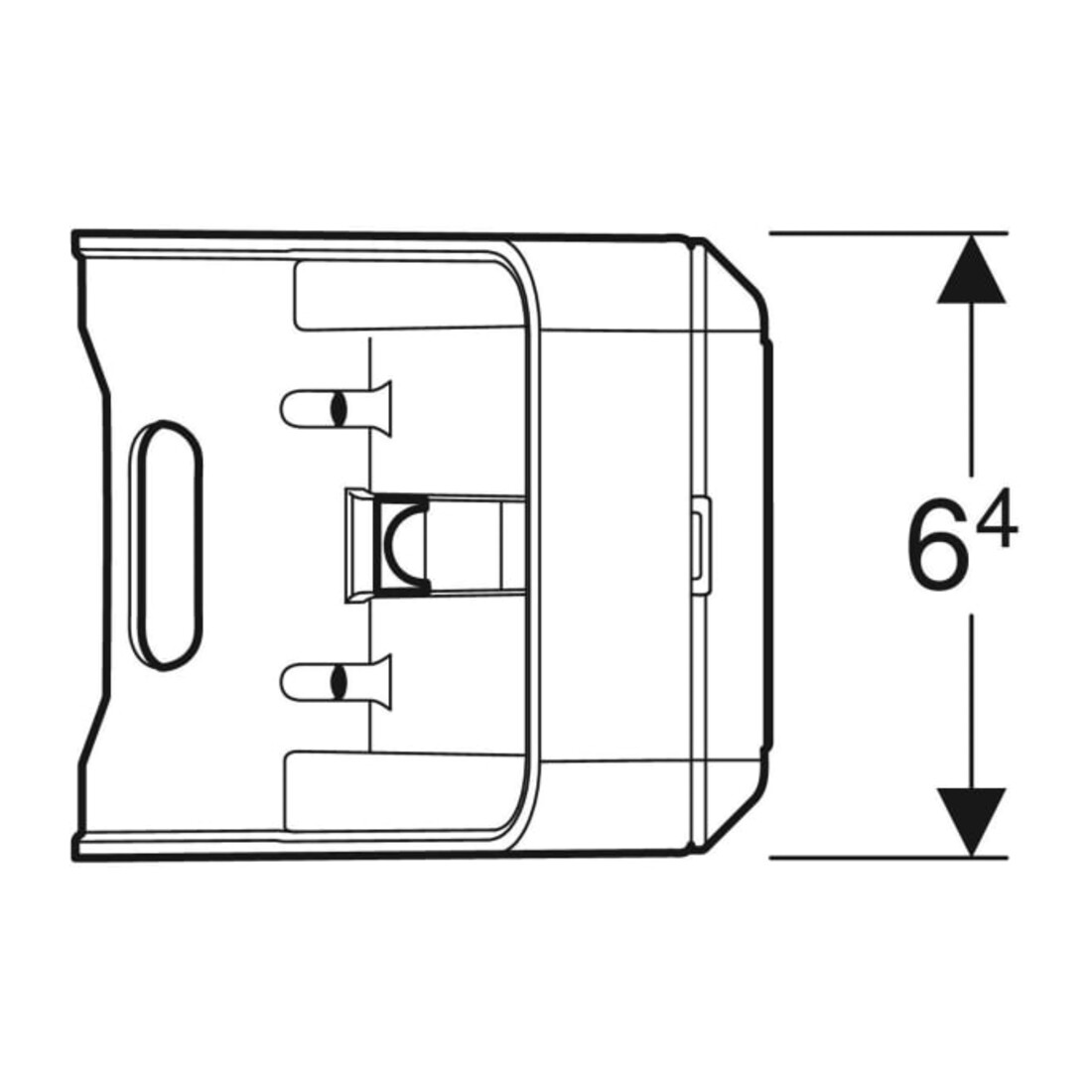 Geberit Élément prise One blanc, pour armoire miroir, CEE 7/3