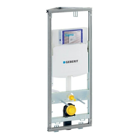 Geberit Élément WC mural GIS 114 cm, angle, galvanisé, avec Sigma UP-SPK 12 cm