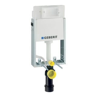 Geberit Élément WC suspendu KombifixBasic H 108 cm, avec chasse d'eau Delta encastrée 12 cm