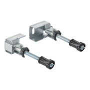 Geberit Ensemble d'ancrages muraux Duofix d'angle, lot de 2, pour montage individuel, galvanisé