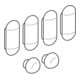 Geberit Ensemble de coussins pour siège WC-1