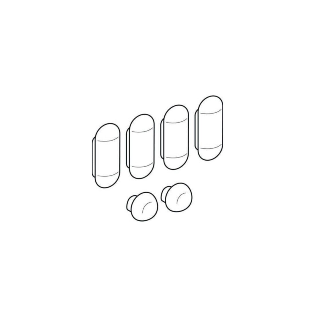 Geberit Ensemble de coussins pour siège WC