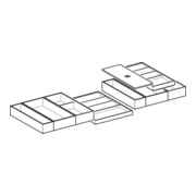 Geberit Ensemble insert tiroir 105 cm de large, pour tiroir supérieur-3