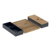 Geberit Ensemble insert tiroir 60 cm large, pour tiroir supérieur, bambou