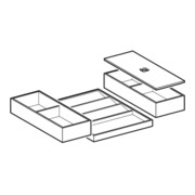 Geberit Ensemble insert tiroir 60 cm large, pour tiroir supérieur, bambou-3