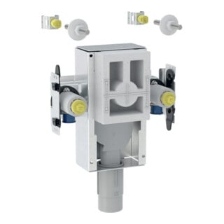 Geberit Ensemble lavabo GIS accessible, avec siphon encastré, pour robinet sur pied