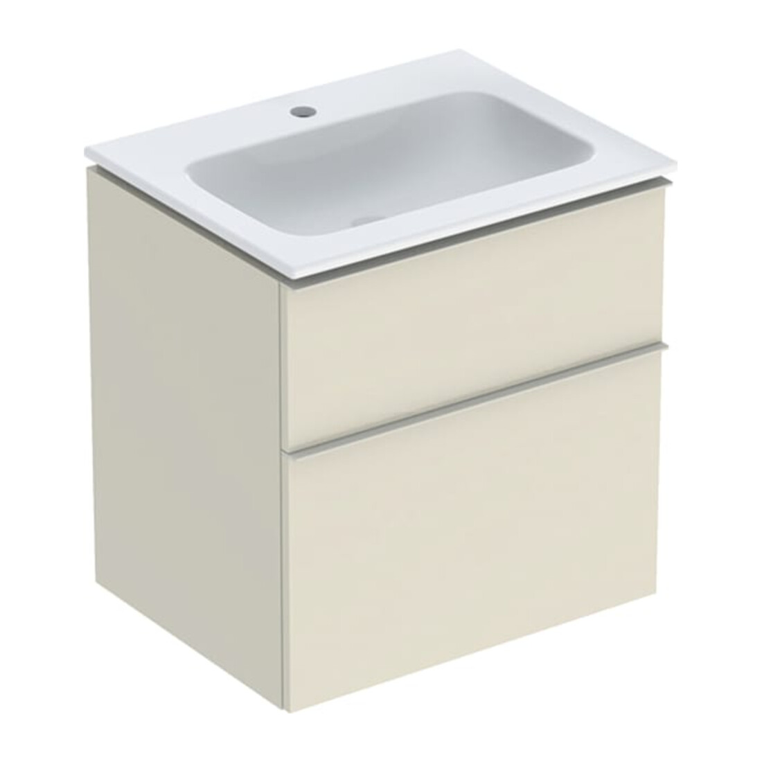 Geberit Ensemble lavabo meuble iCon 60x63x48cm, w/KT, blanc brillant, Gr. sa ma