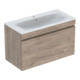 Geberit Ensemble lavabo meuble Renova Plan 100x62,2x48cm, KP N rev., WT bl/KeraTe-1