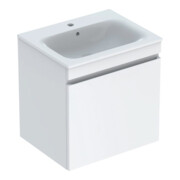 Geberit Ensemble lavabo meuble Renova Plan 60x62,2x48cm, Kor/Fr. w hg, WT blanc/KeraTe