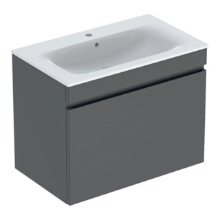 Geberit Ensemble lavabo meuble Renova Plan 80x62,2x48cm, blanc