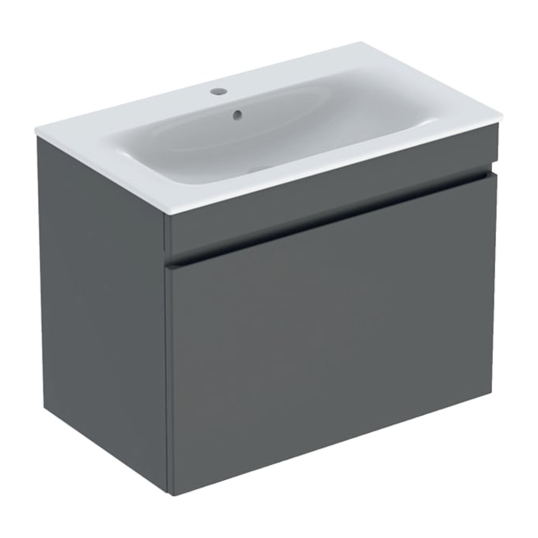 Geberit Ensemble lavabo meuble Renova Plan 80x62,2x48cm, blanc