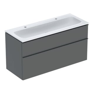 Geberit Ensemble meuble-lavabo iCon 120x63x48 cm, blanc, Ko/Fr/Gr lave mat