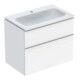 Geberit Ensemble meuble-lavabo iCon 75x63x48 cm, blanc, blanc laqué, T. vc-1
