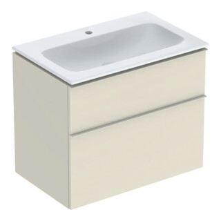 Geberit Ensemble meuble-lavabo iCon 75x63x48 cm, blanc haute brillance, Gr. sa ma