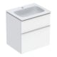 Geberit Ensemble meuble vasque iCon 60x63x48cm, blanc, blanc brillant, grand blanc mat-1