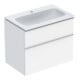 Geberit Ensemble meuble vasque iCon 75x63x48 cm, blanc, blanc brillant, taille blanche moyenne-1
