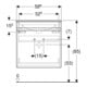 Geberit Ensemble meuble vasque Renova Plan 60x62,2x48 cm, blanc-2