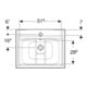 Geberit Ensemble meuble vasque Renova Plan 60x62,2x48 cm, KP N h be., WT bl/KeraTe-4