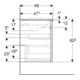 Geberit Ensemble meuble vasque Renova Plan 80x62,2x48cm, KP N h be., WT bl/KeraTe-5