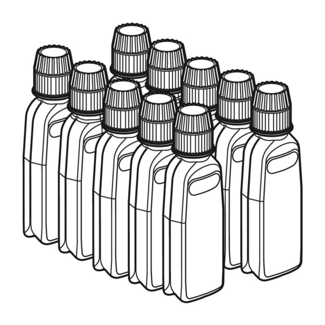 Geberit Entkalkungsmittel AquaClean 10 Stück, 125ml Flasche