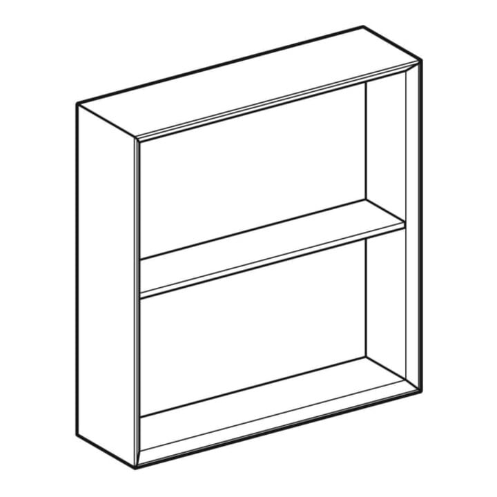 Geberit Étagère 45x46,7x13,2 cm, carrée, chêne naturel/structure mélaminée