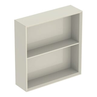 Geberit Étagère 45x46,7x13,2 cm, carrée, gris foncé/laqué brillant