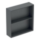 Geberit Étagère 45x46,7x13,2 cm, carrée, lave/laqué ma-1