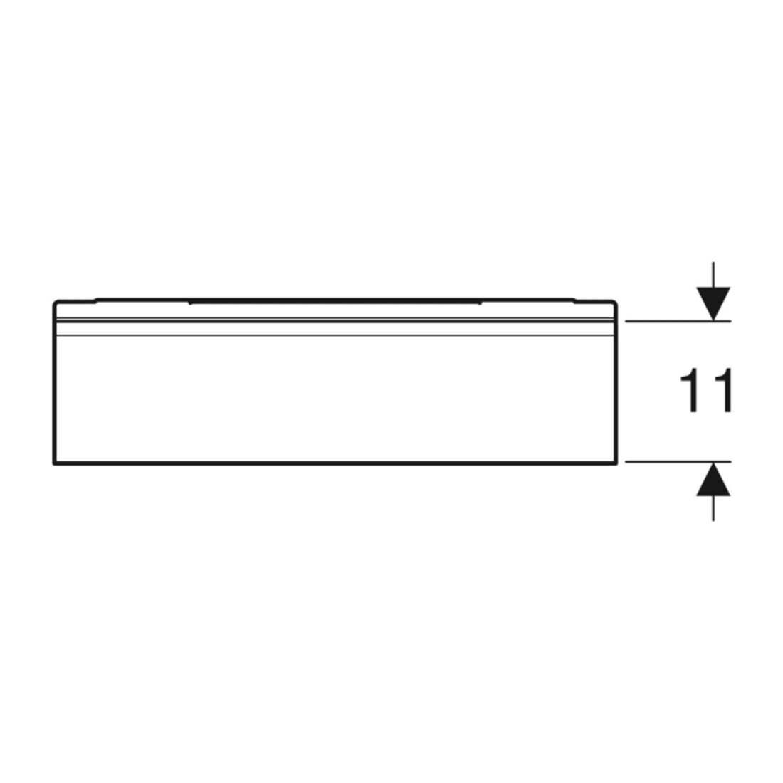 Geberit Étagère murale 45x5,5x13 cm, lave/mat poudré