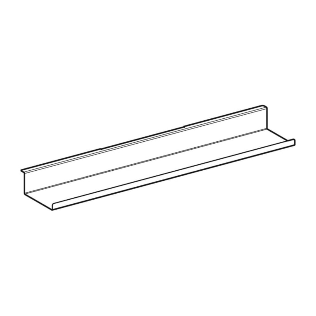 Geberit Étagère murale 67,5x5,5x13 cm, gris satiné/poudre mat