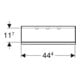 Geberit Étagère Smyle Square 45x14,8x14,3 cm, blanc brillant