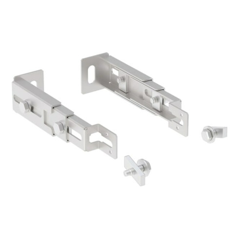 Geberit Fixation au sol Duofix galvanisée, renforcée en profondeur, pour cloison arrière, 2 pièces