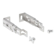Geberit Fixation au sol Duofix galvanisée, renforcée en profondeur, pour cloison arrière, 2 pièces
