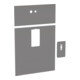 Geberit Frontverkleidung Monolith WT 73cm Glas umbra 8li