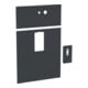 Geberit Frontverkleidung Monolith WT B 73cm 10re Glas schwarz
