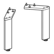 Geberit Füße-Set 18cm, hochglanz-verchromt-2