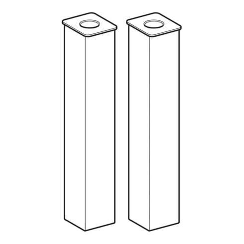 Geberit Fuß-Set Renova Compact 23cm, verchromt