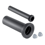 Geberit Garniture de raccordement d 90mm, 300mm, pour WWC, PE-HD, mat chromé