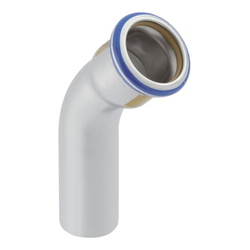 Geberit Gas-Bogen Mapress 45Gr, m Einschubende, Edelstahl, d= 54mm