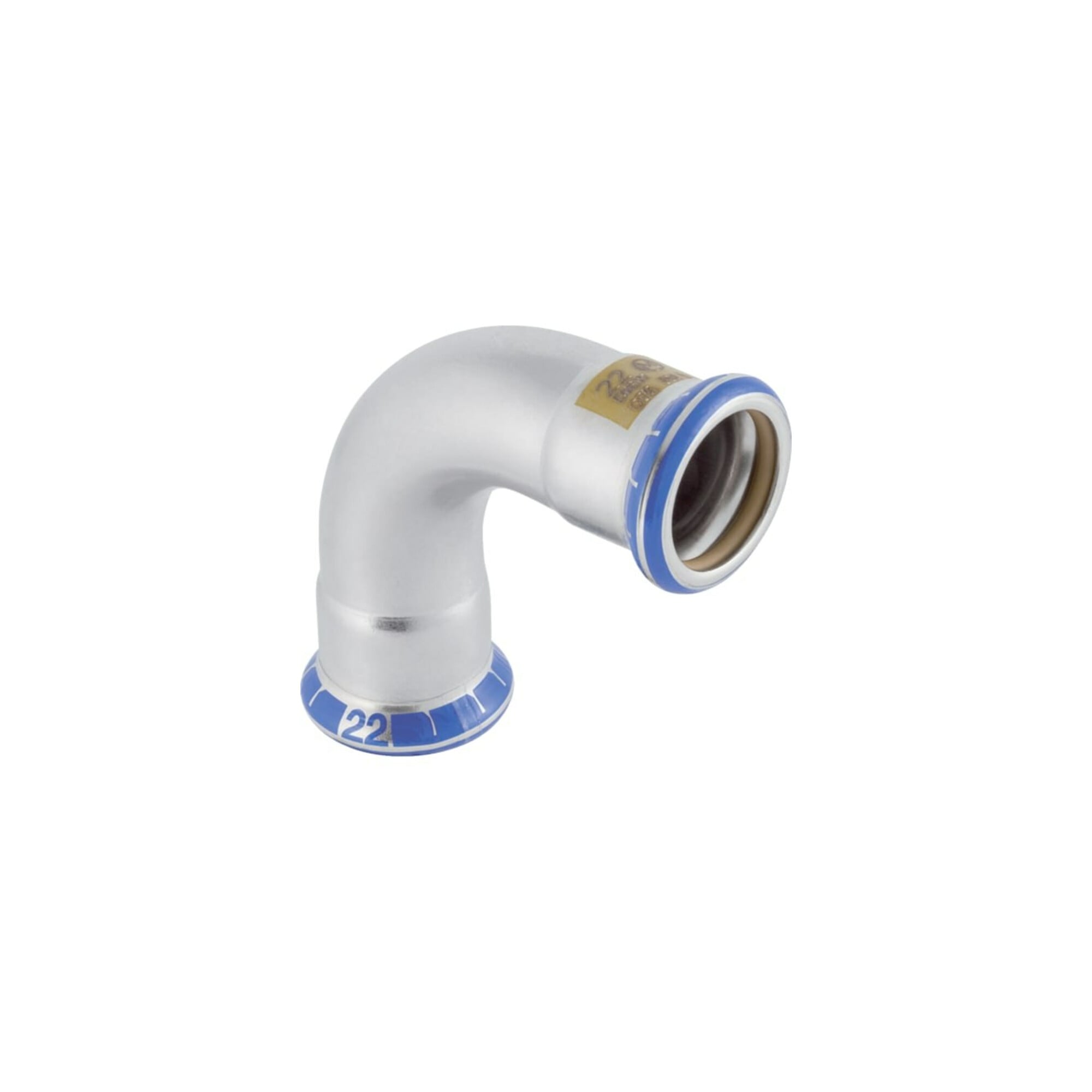 Geberit Gas-Bogen Mapress 90Grad, Edelstahl, d= 76,1mm