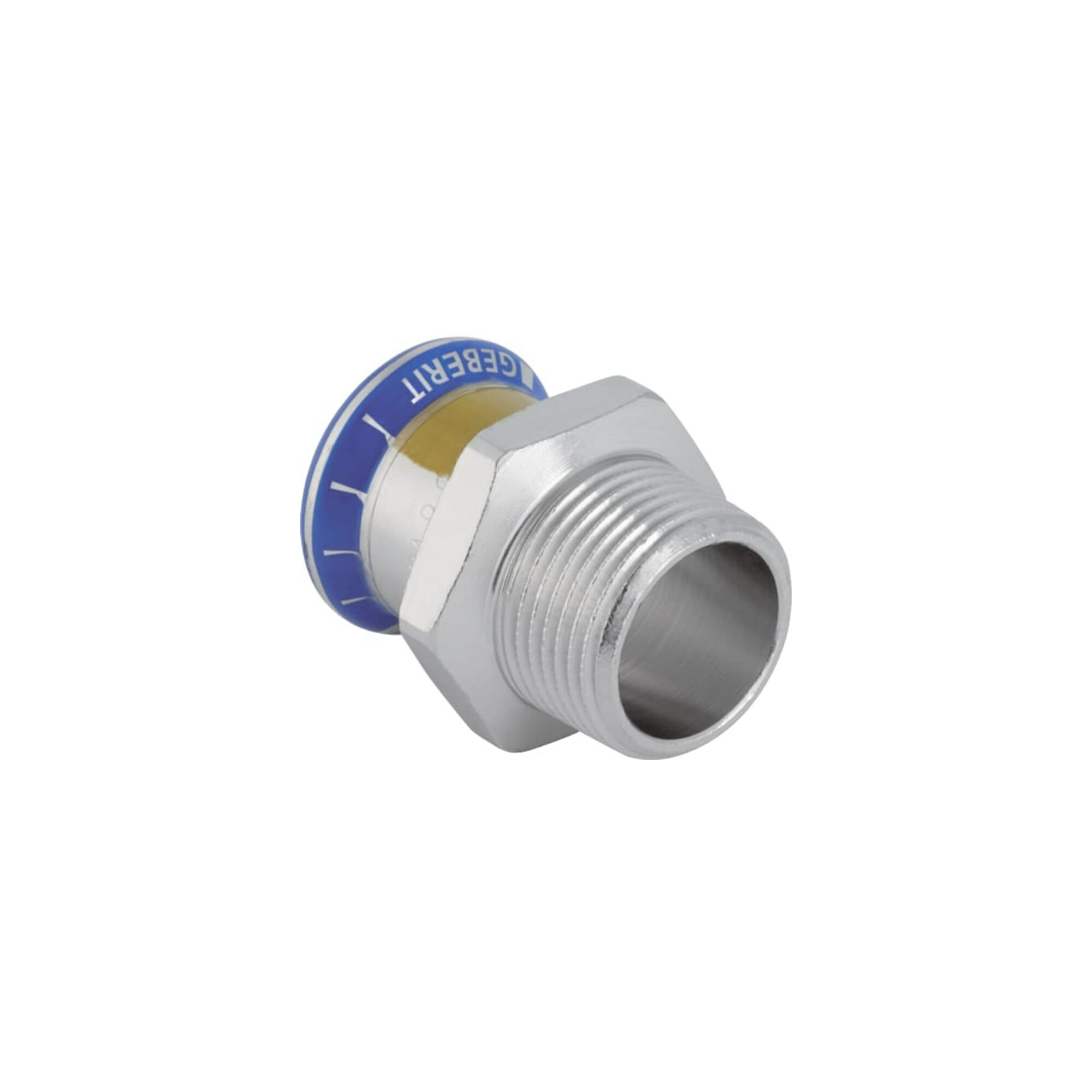 Geberit Gas-Übergang Mapress d 35xR 1, AG, f Nat u Fl.-Gas, Edelstahl